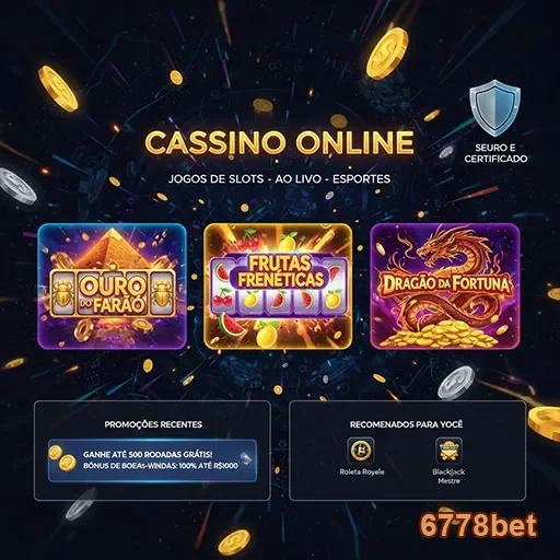 Jogador aproveitando slots no cassino online 6778bet
